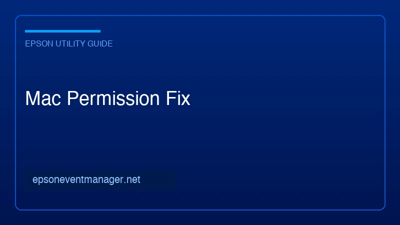 macOS Permission Troubleshooting